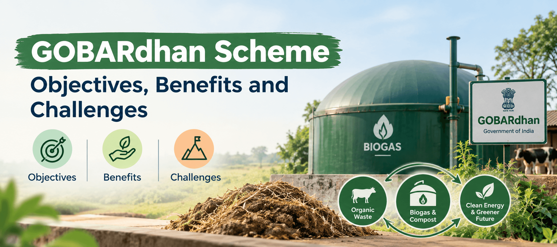 GOBARdhan Scheme - Objectives, Benefits and Challenges