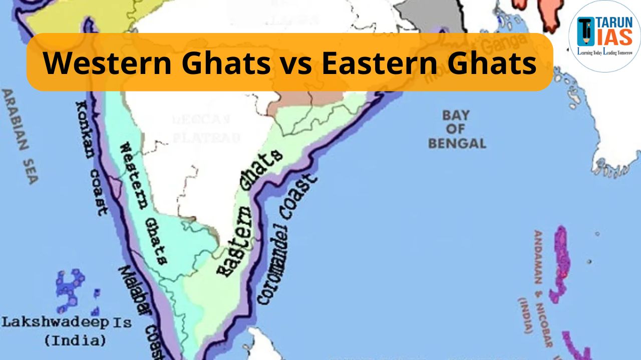 Read more about the article Difference Between Western Ghats and Eastern Ghats: Origin, Peaks, Climate, Drainage & Development
