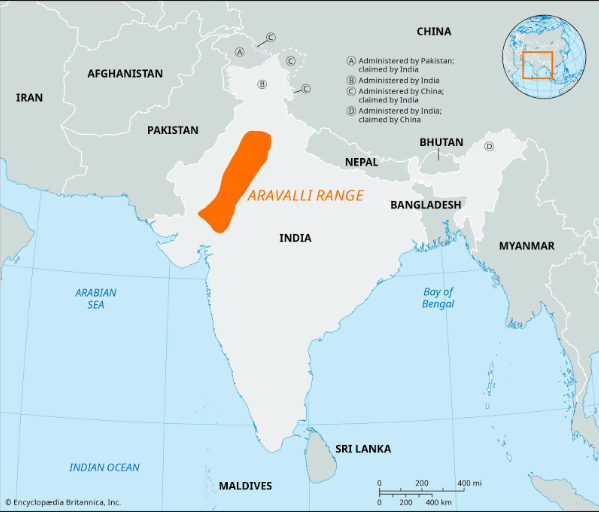 Physiographic Divisions of Aravalli Range