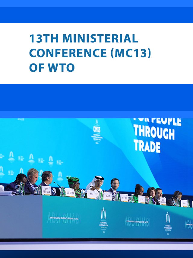 13th Ministerial Conference (MC13) of WTO poster