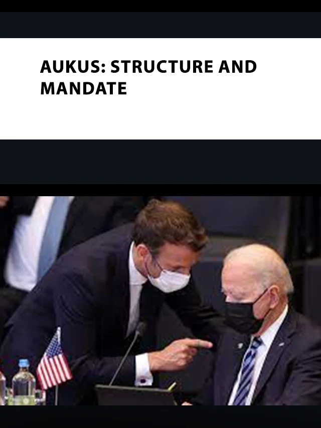 AUKUS structure and mandate poster