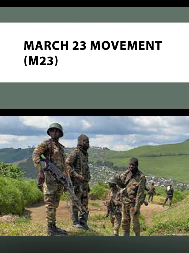 March 23 Movement (M23) poster