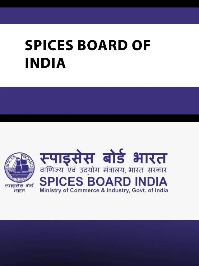 Spices Board of India poster