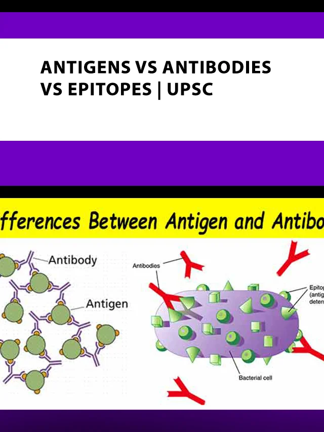 Antigens Vs Antibodies Vs Epitopes poster