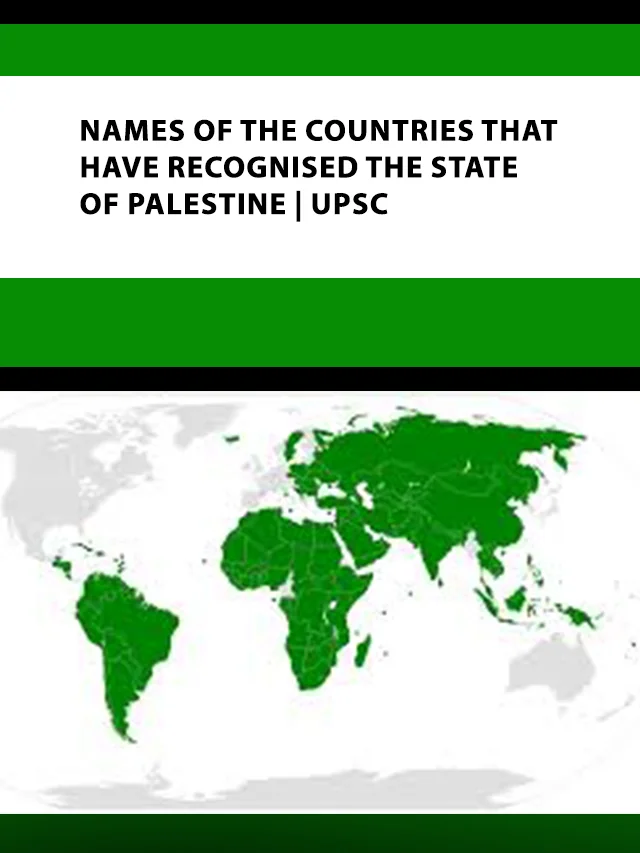 Names of the countries that have recognised the State of Palestine poster