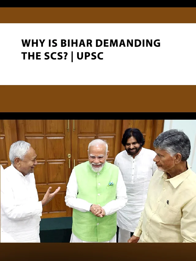 Why is Bihar demanding the SCS poster