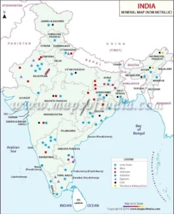 mineral map non metallic