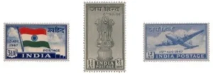 The First Stamps of Independent India