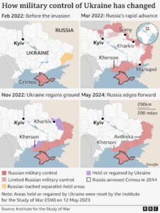 How military control of ukraine has changed
