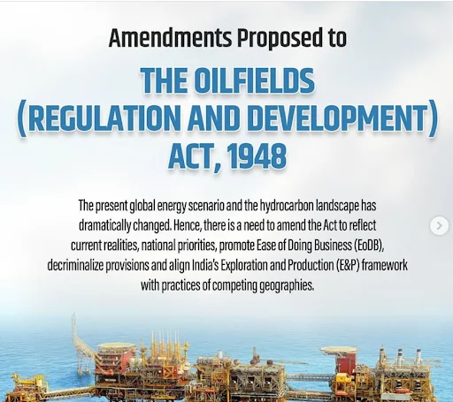 Oilfields (Regulation and Development) Amendment Bill, 2024